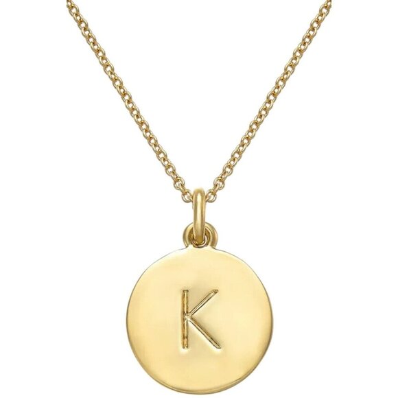 Kate Spade New York Initial Pendant Necklace K Gold - Picture 1 of 2